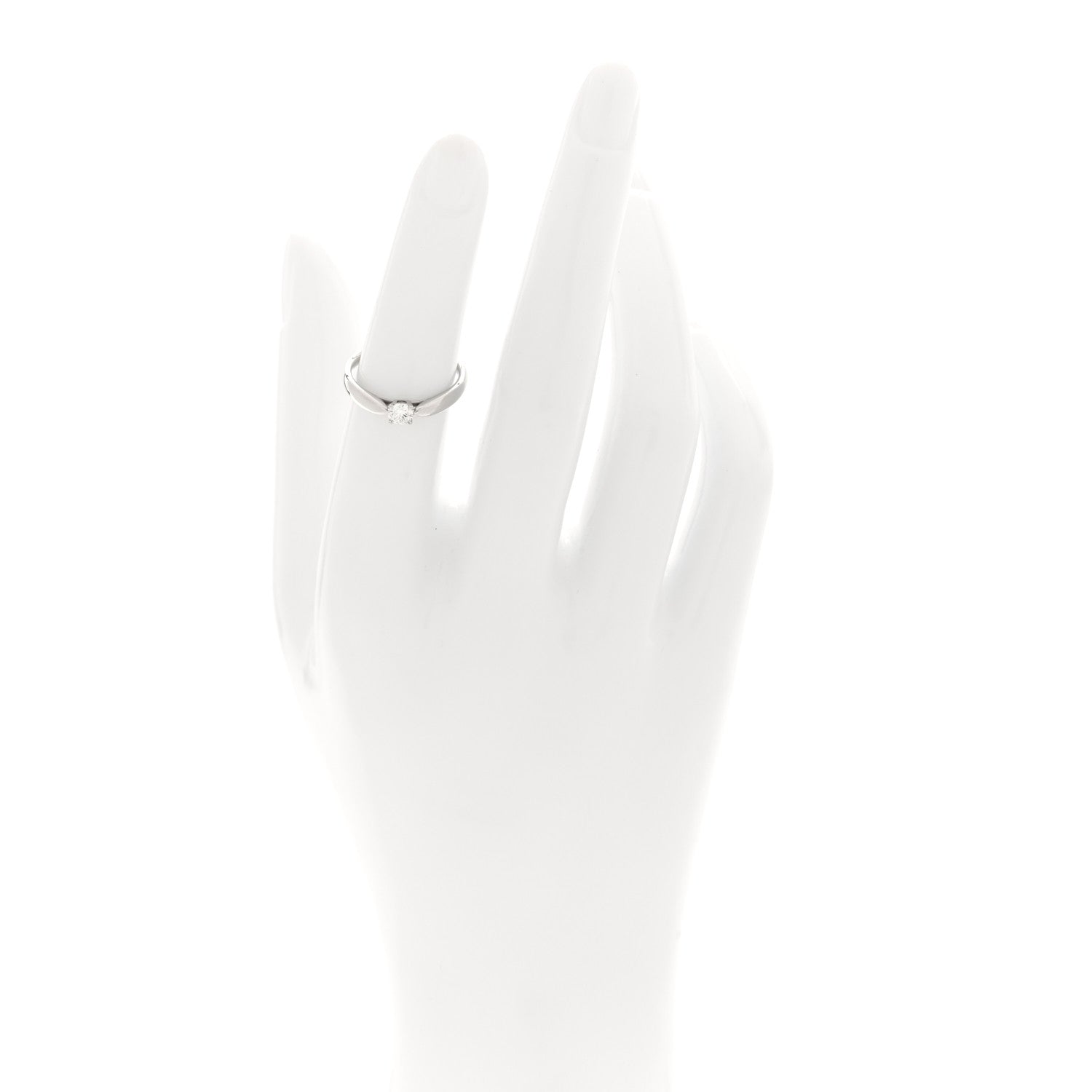 Tiffany Platinum Diamond .19ct Harmony Solitaire Engagement Ring 49 5 2 of 5