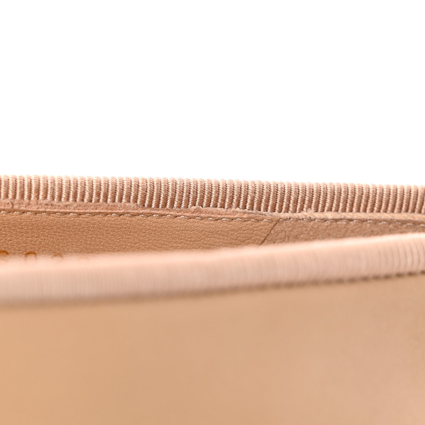 Lambskin Cap Toe CC Ballerina Flats 35 Beige