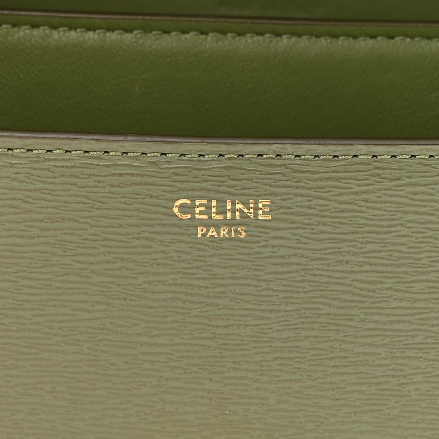 Celine Liege Calfskin Medium Classic Box Flap Bag Army Green 6 of 15