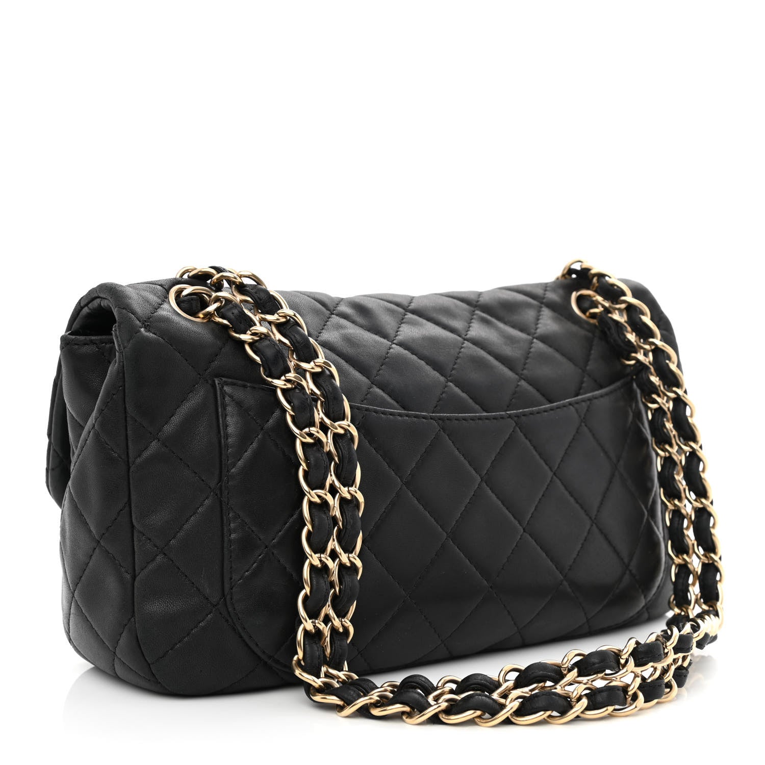 Chanel Lambskin Quilted Medium Precious Jewel Single Flap Black 2 of 12