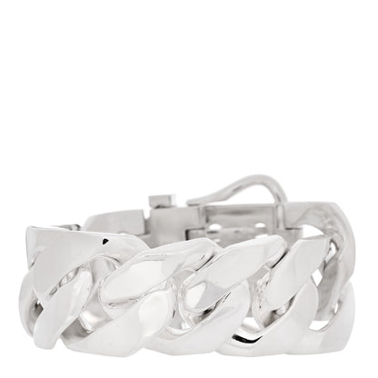 Hermes Sterling Silver Boucle Sellier Link Bracelet 2 of 3