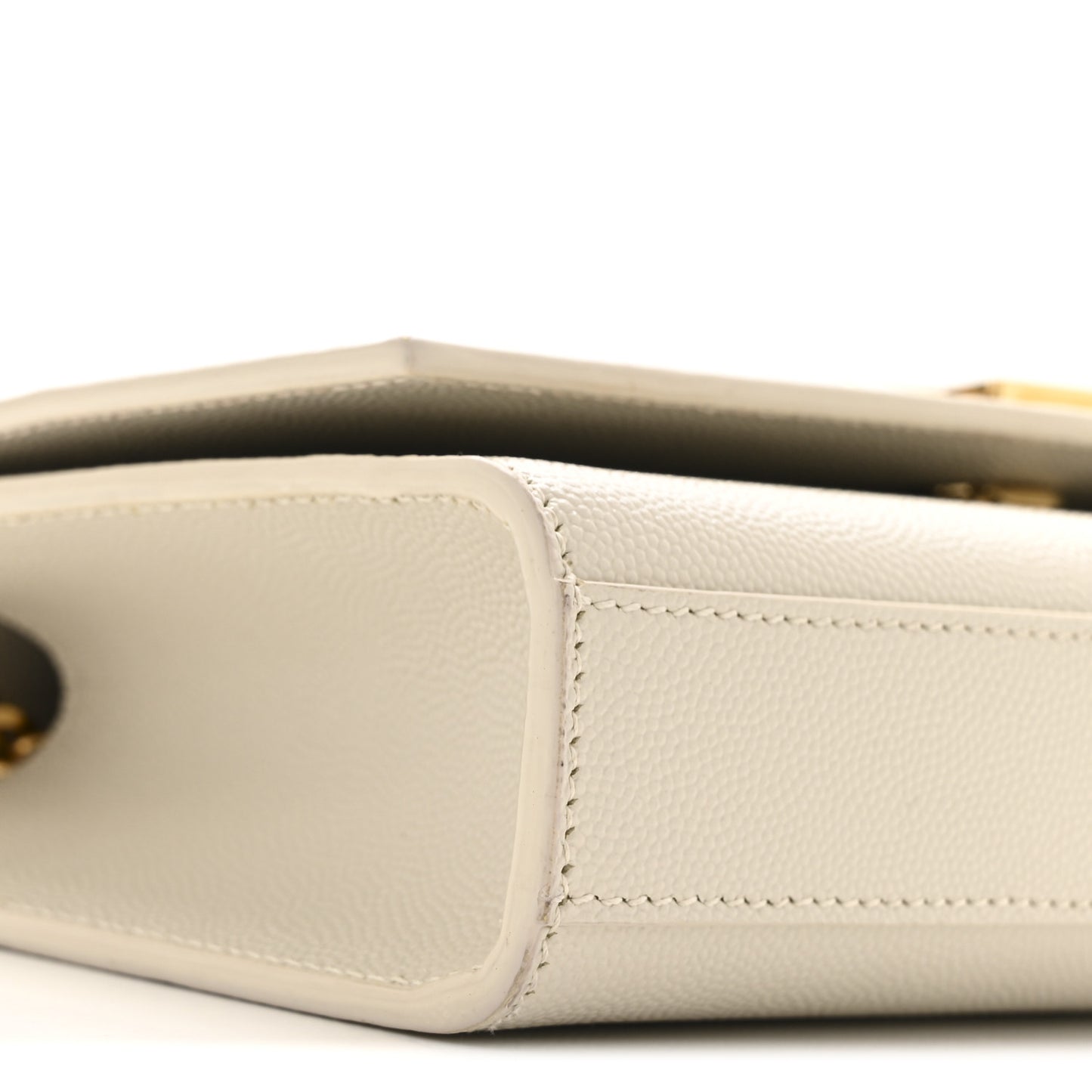 Grain De Poudre Small Monogram Kate Satchel Crema Soft