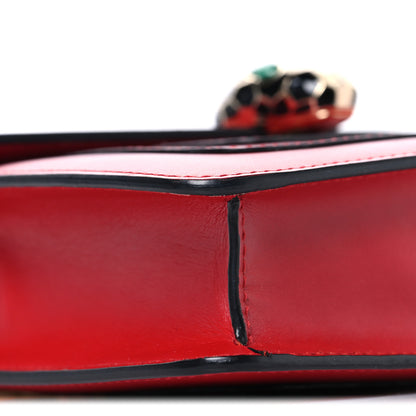 Bulgari Calfskin Small Serpenti Forever Snake Strap Crossbody Bag Red 9 of 10