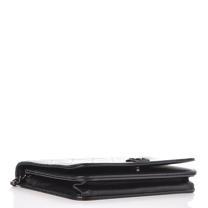 Chanel Caviar Quilted Boy Wallet On Chain WOC So Black 4 of 14