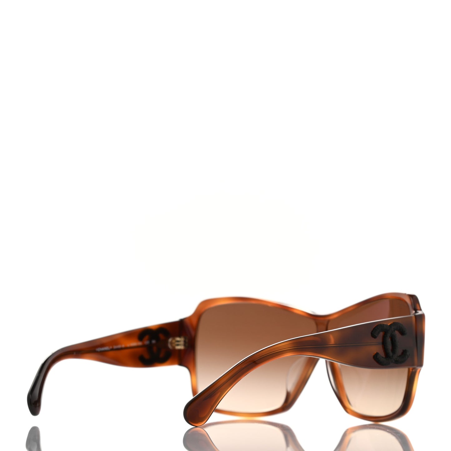 Acetate Shield Sunglasses 5449-A Dark Tortoise