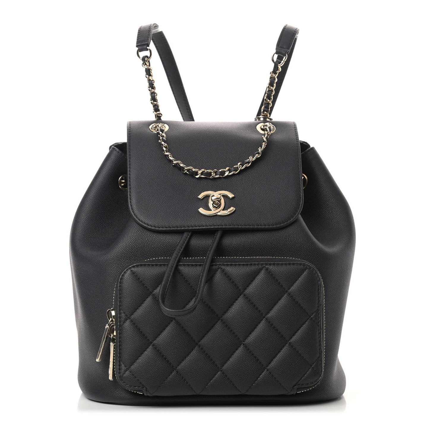 Caviar Quilted Business Affinity Backpack Black