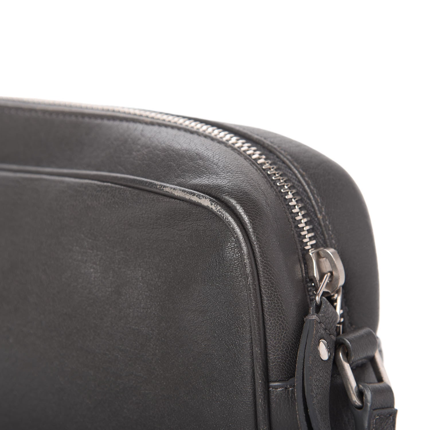 Saint Laurent Calfskin Monogram Small Lou Camera Bag Storm 12 of 14