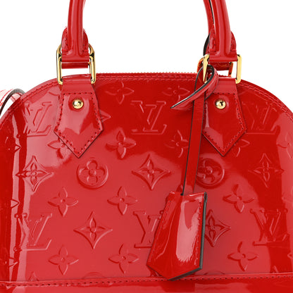 Louis Vuitton Vernis Alma BB Cherry 8 of 10