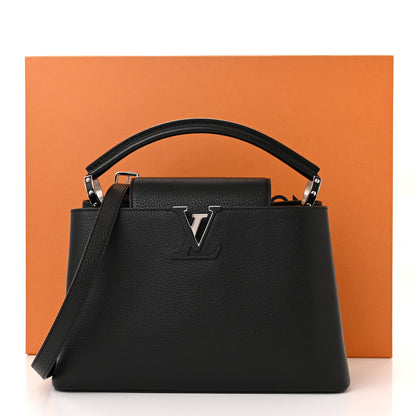 Louis Vuitton Taurillon Capucines PM Black 10 of 10