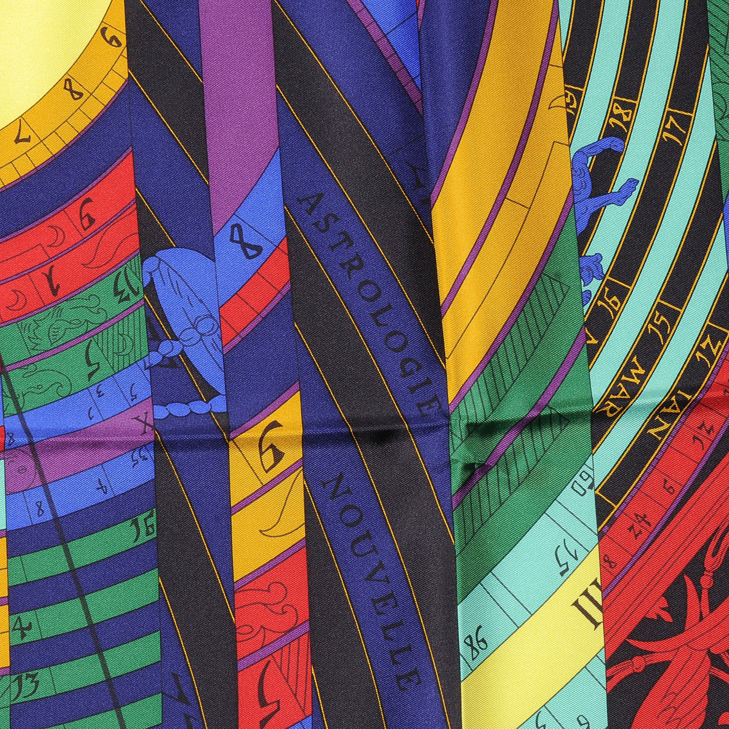 Silk Astrologie Nouvelle Scarf 90 Red