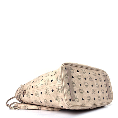 MCM Visetos Medium Liz Reversible Shopper Tote Beige 3 of 4