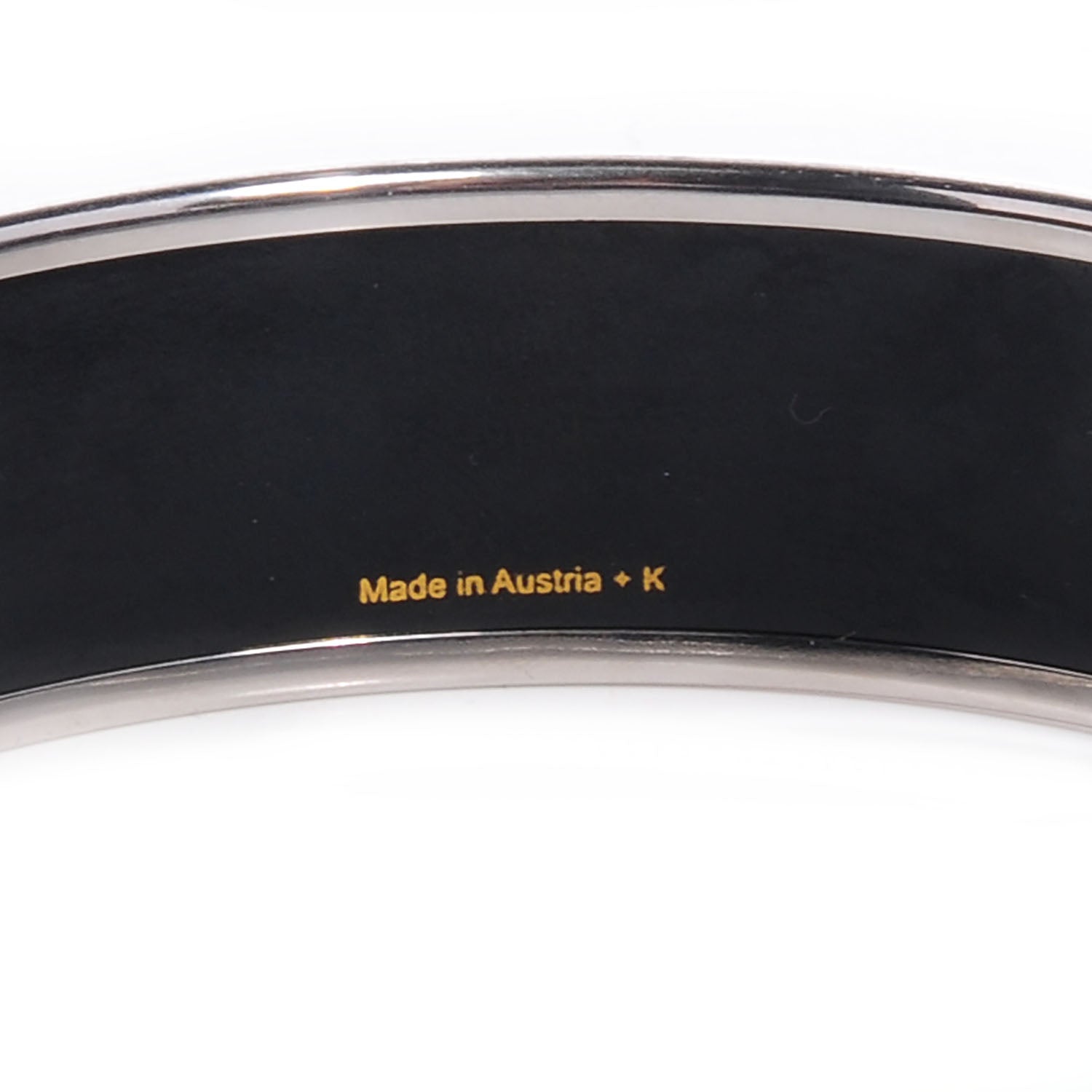 Hermes Enamel Printed Capitales Wide Bracelet 70 5 of 6