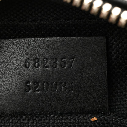 Gucci GG Supreme Monogram Appia Calfskin Web Small Camera Messenger Bag Black Grey 7 of 10