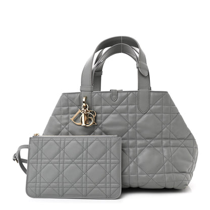 Christian Dior Calfskin Macrocannage Medium Toujours Grey 3 of 14