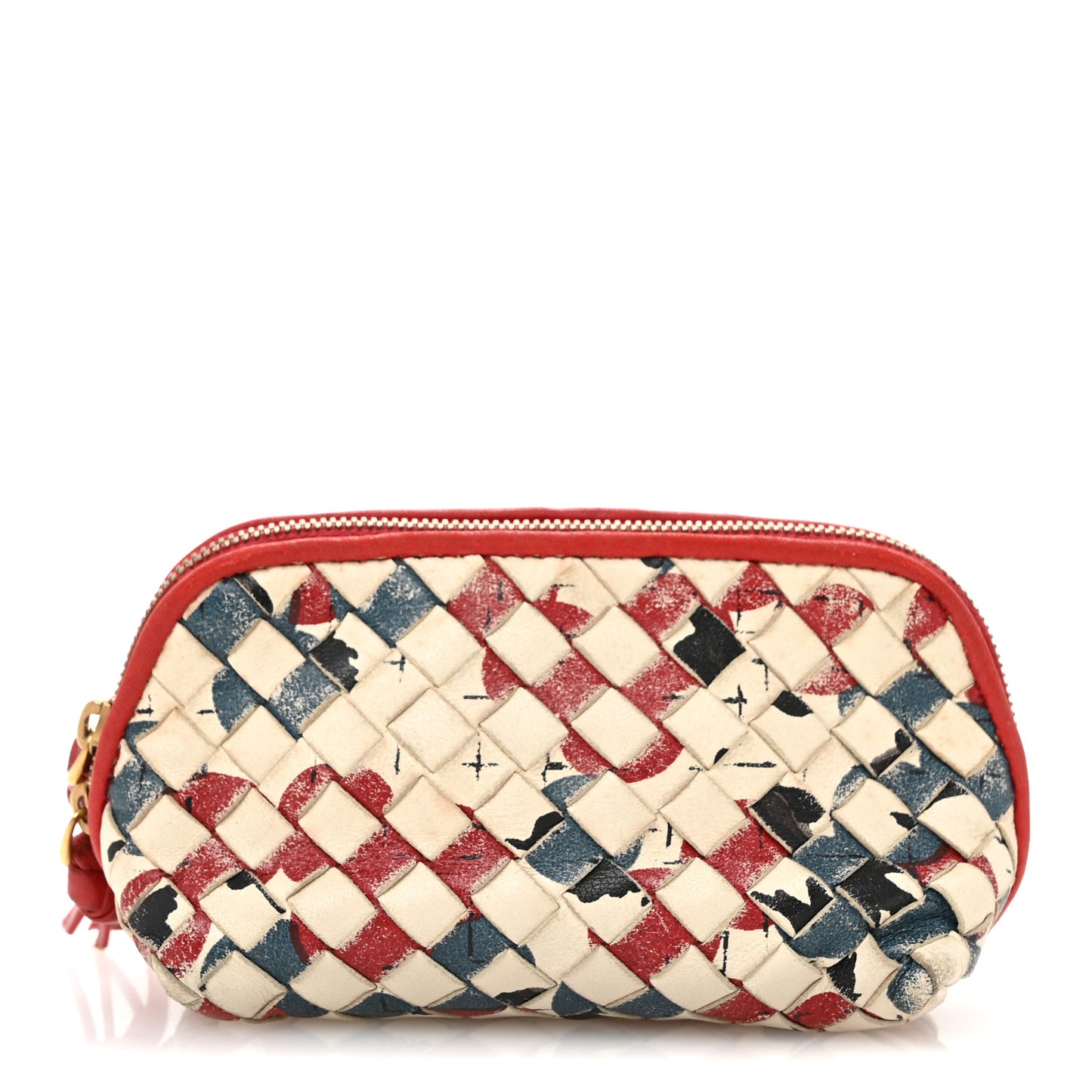 Nappa Intrecciato Cosmetic Case Multicolor