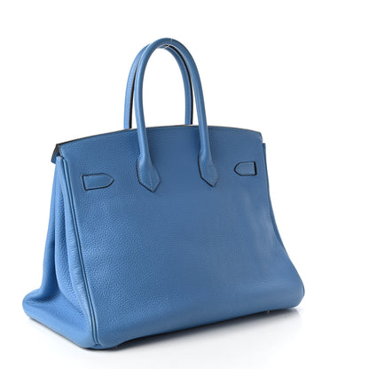 Hermes Togo Birkin 35 Bleu Paradis 3 of 10