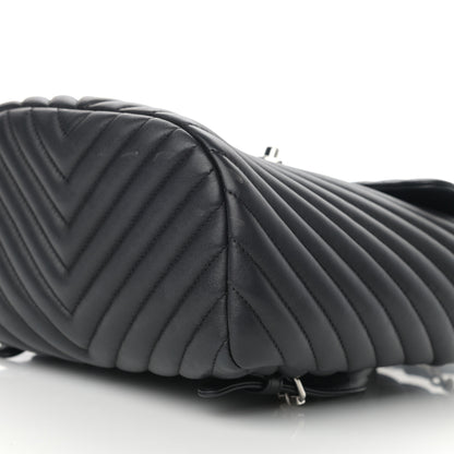 Chanel Calfskin Chevron Quilted Small Urban Spirit Backpack Black 10 of 12