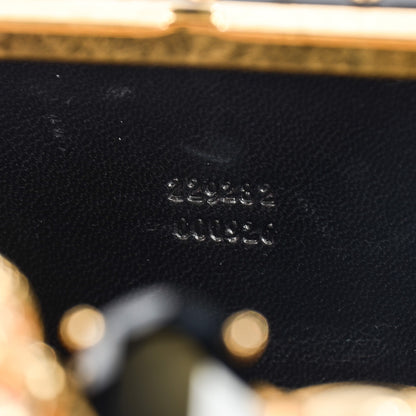 Alexander McQueen Nappa Studded Skull Knuckle Duster Clutch Black 5 of 8