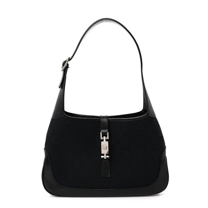 Gucci Monogram Small Jackie O Hobo Black 1 of 14
