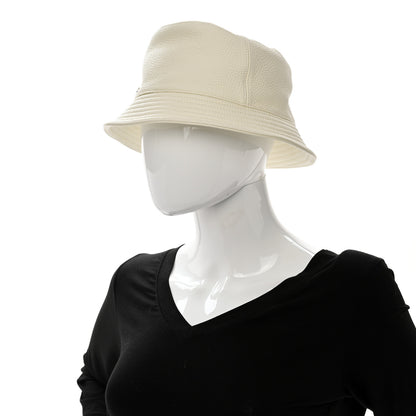 Hermes Cerf Lourd Calvi Bucket Hat 56 White Casse 2 of 8