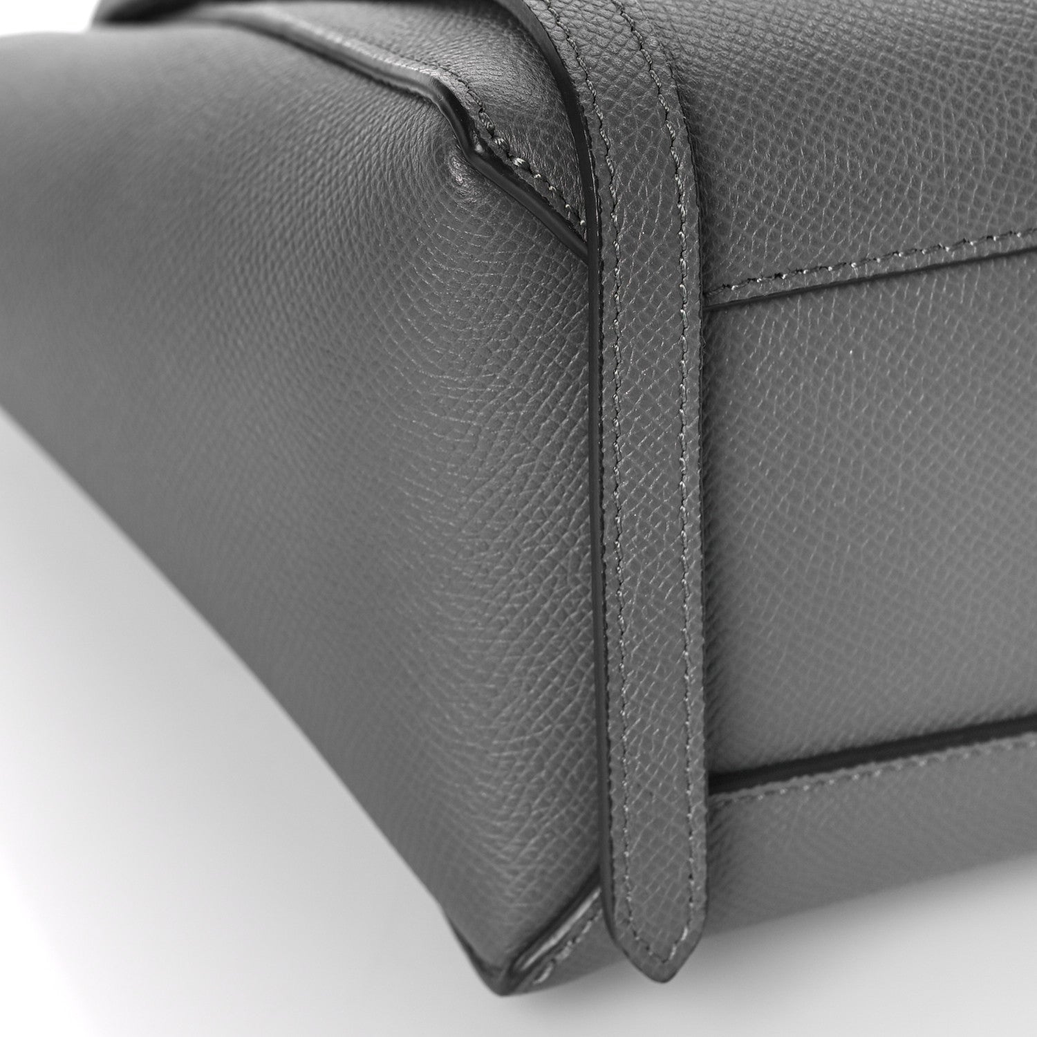Celine Grained Calfskin Nano Belt Bag Grey 7 of 9
