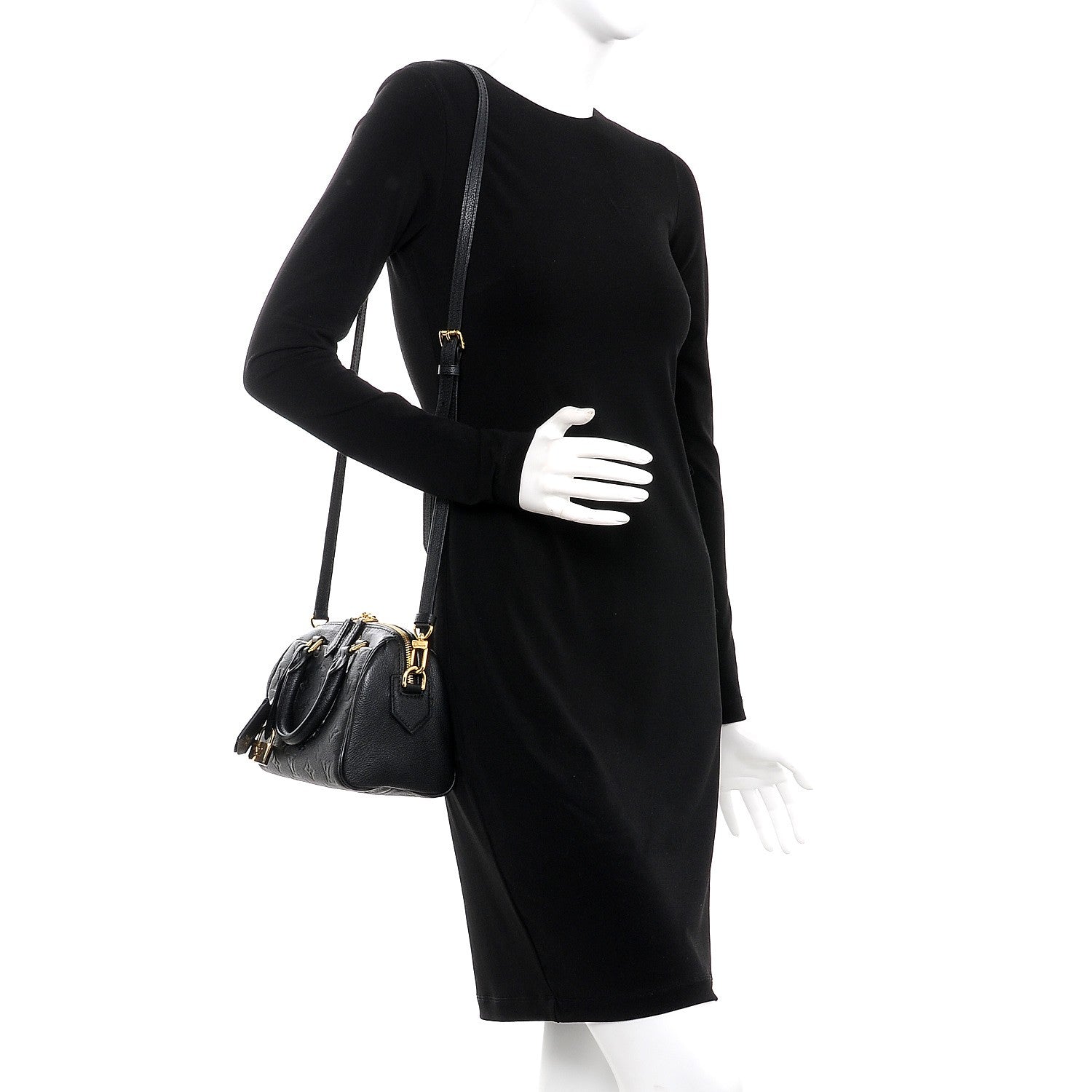 Louis Vuitton Empreinte Speedy Bandouliere 20 NM Black 2 of 8