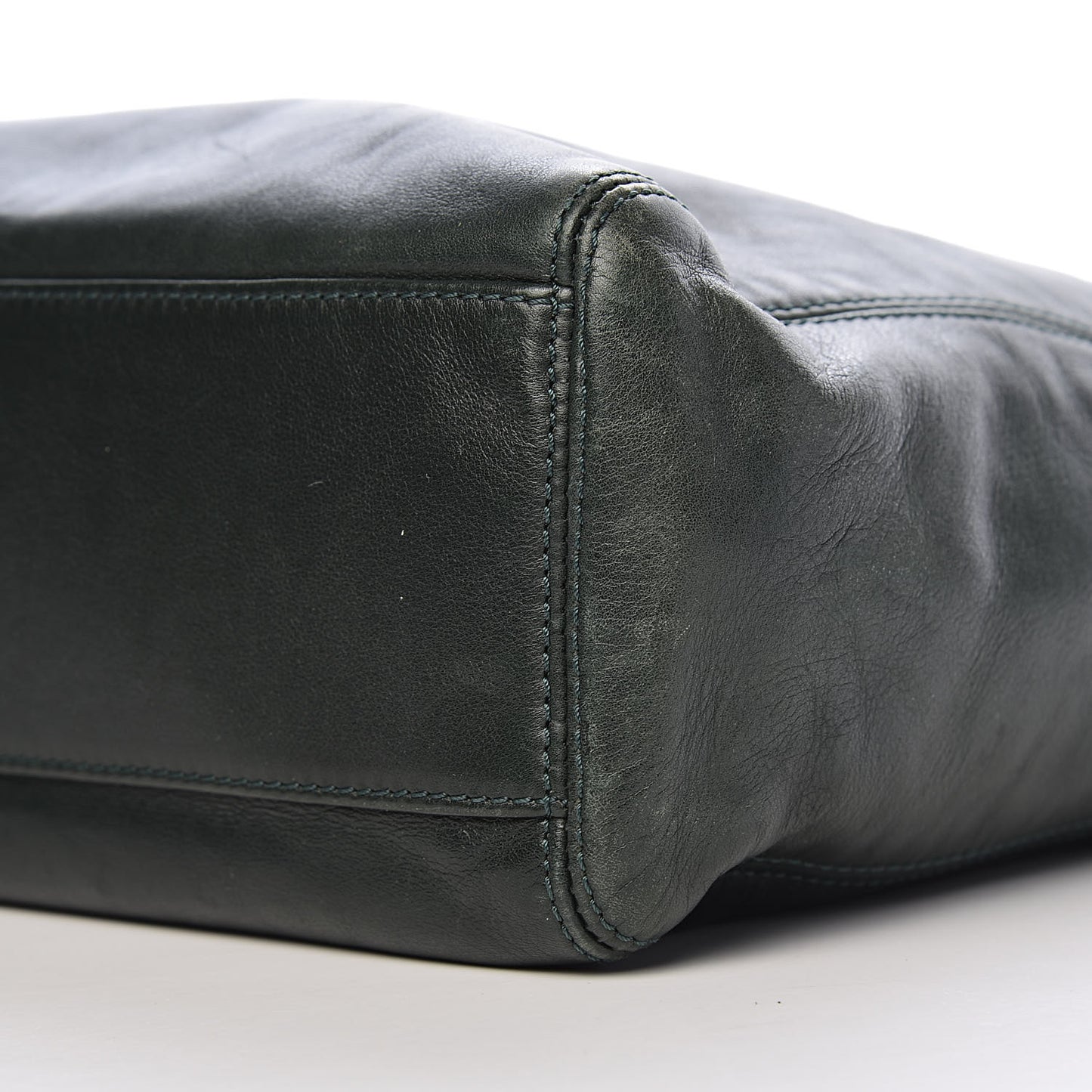 Lambskin CC Tassel Shoulder Bag Dark Green