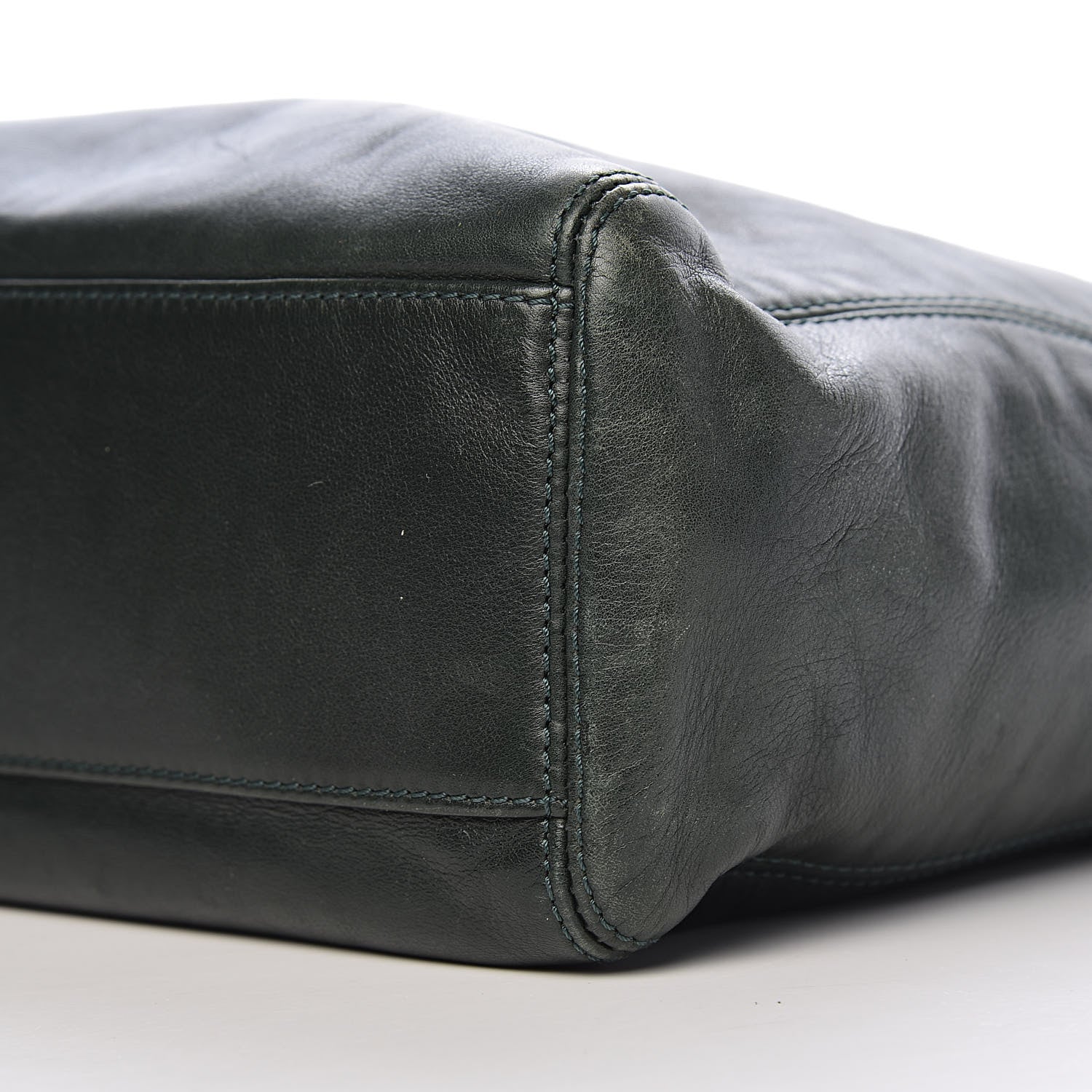 Chanel Lambskin CC Tassel Shoulder Bag Dark Green 10 of 12