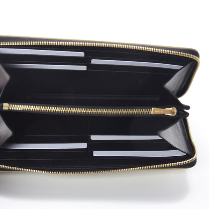 Celine Metallic Spazzolato Calfskin Large Alphabet Zip Around Multifunction Wallet Gold 5 of 7