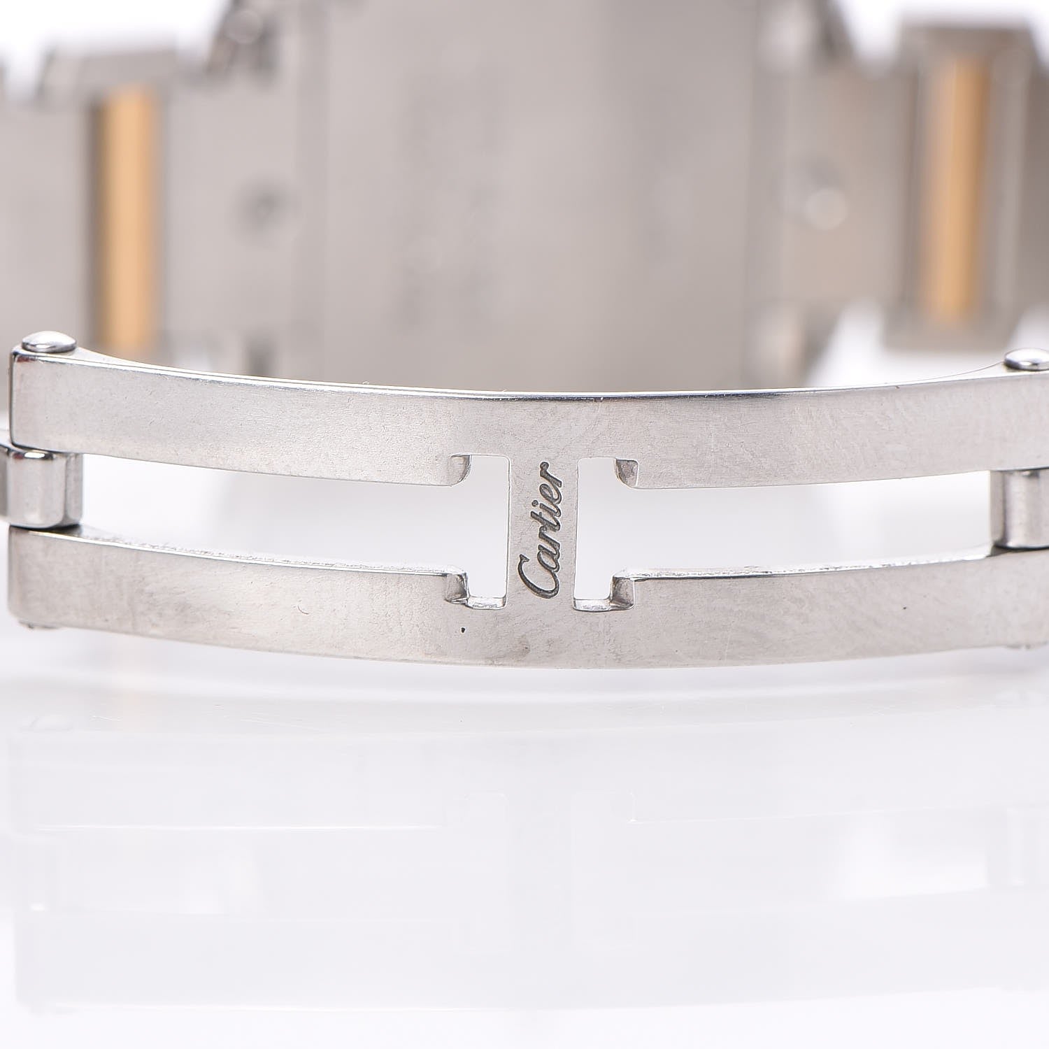 Cartier Stainless Steel 18K Yellow Gold 20mm Tank Francaise Quartz Watch 8 of 11
