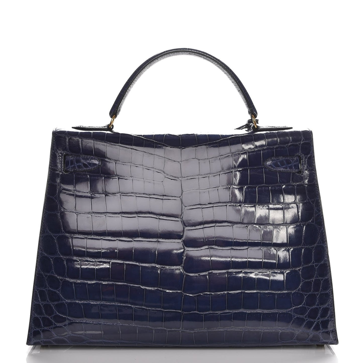 Shiny Niloticus Crocodile Kelly Sellier 32 Bleu Saphir
