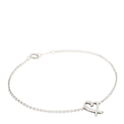 Tiffany Sterling Silver Paloma Picasso Loving Heart Bracelet 1 of 5
