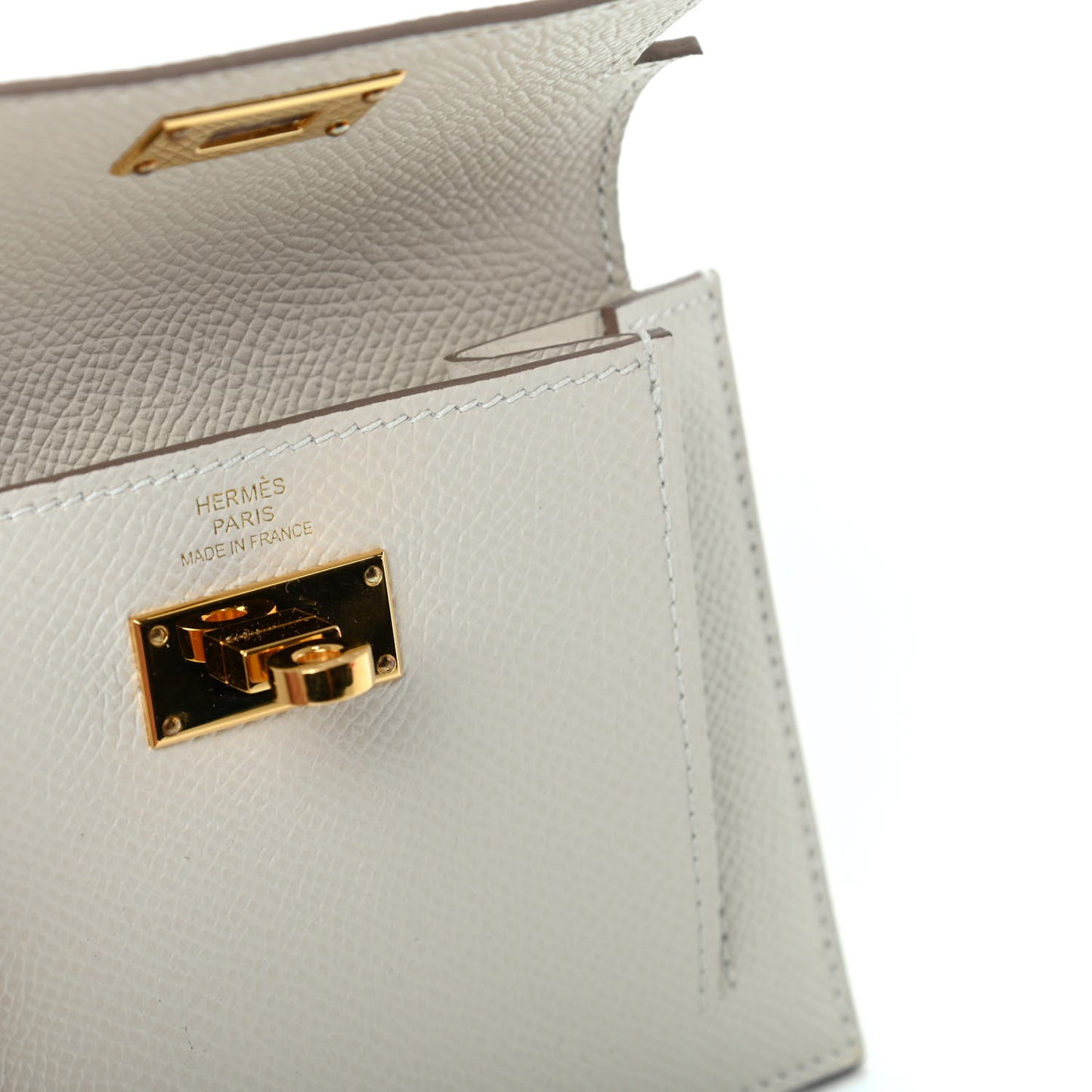 Epsom Kelly Pocket Compact Wallet Craie