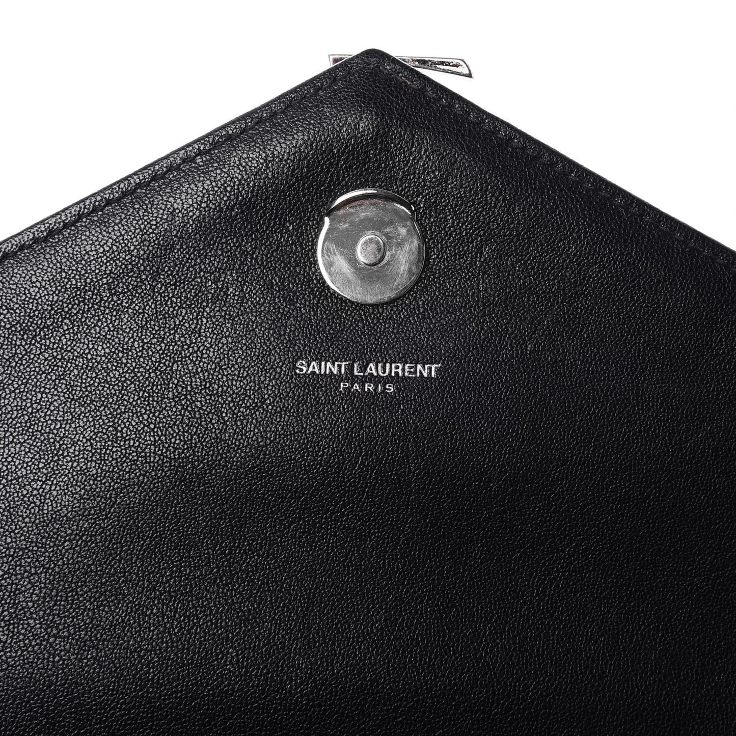 Sheepskin Tri-quilt Monogram Large College Satchel Black