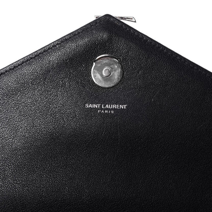 Saint Laurent Sheepskin Tri-quilt Monogram Large College Satchel Black 8 of 9