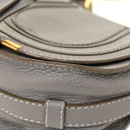 Chloe Calfskin Mini Marcie Round Crossbody Bag Cashmere Grey 13 of 17