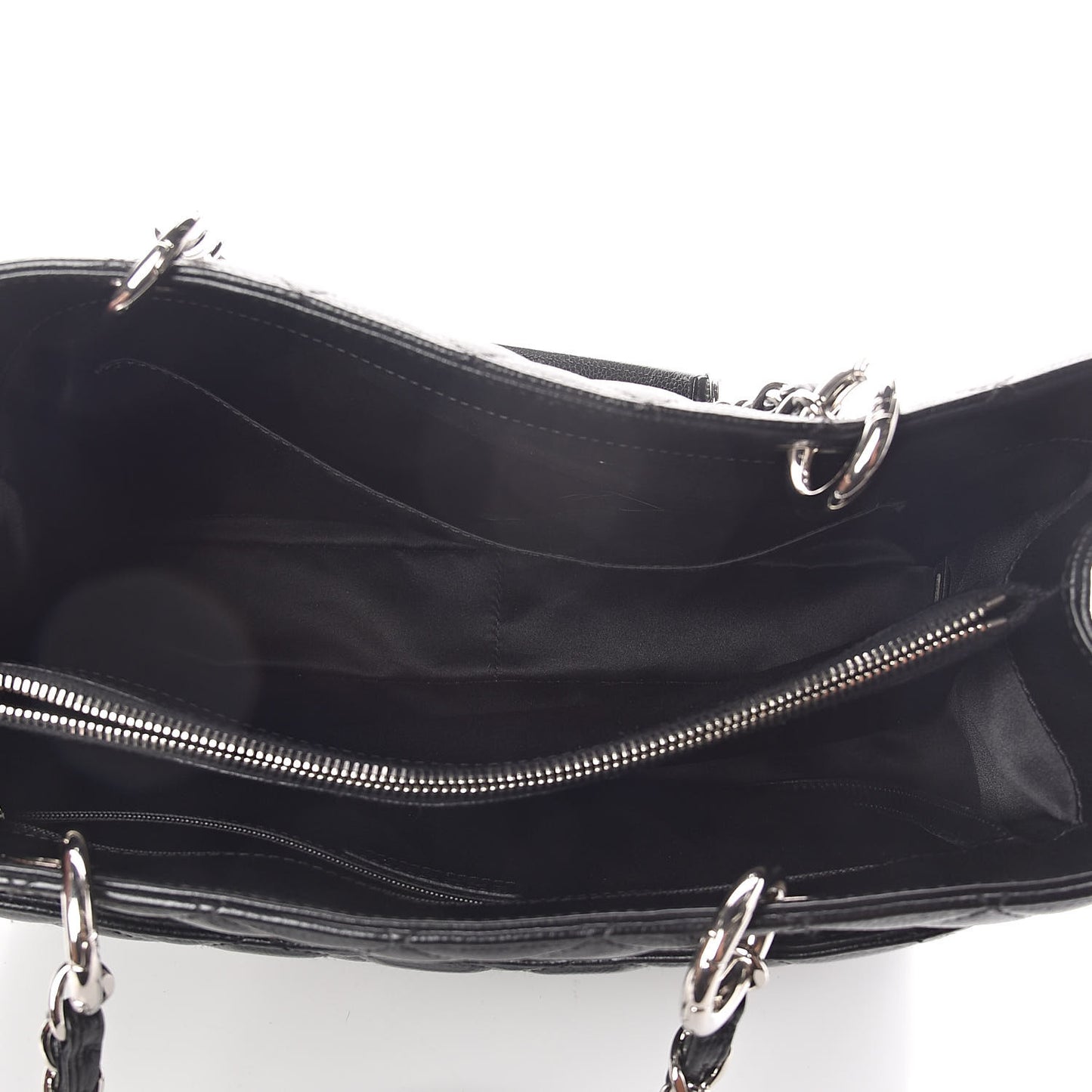 Caviar Quilted Grand Shopping Tote GST Black