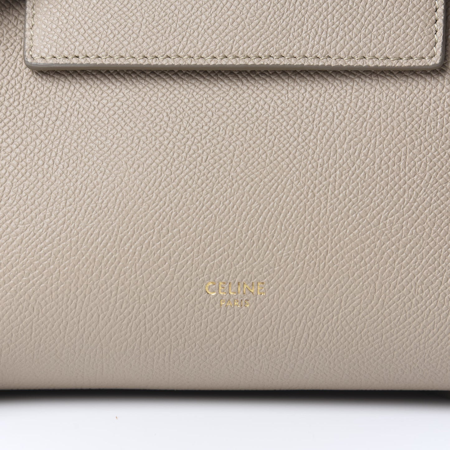 Grained Calfskin Nano Belt Bag Light Taupe