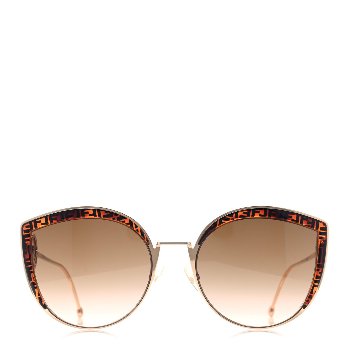 Metal Acetate F is Fendi FF Cat Eye Sunglasses FF 0290/S Gold