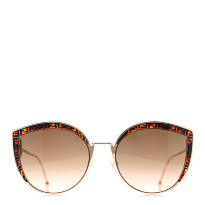 Fendi Metal Acetate F is Fendi FF Cat Eye Sunglasses FF 0290/S Gold 2 of 7