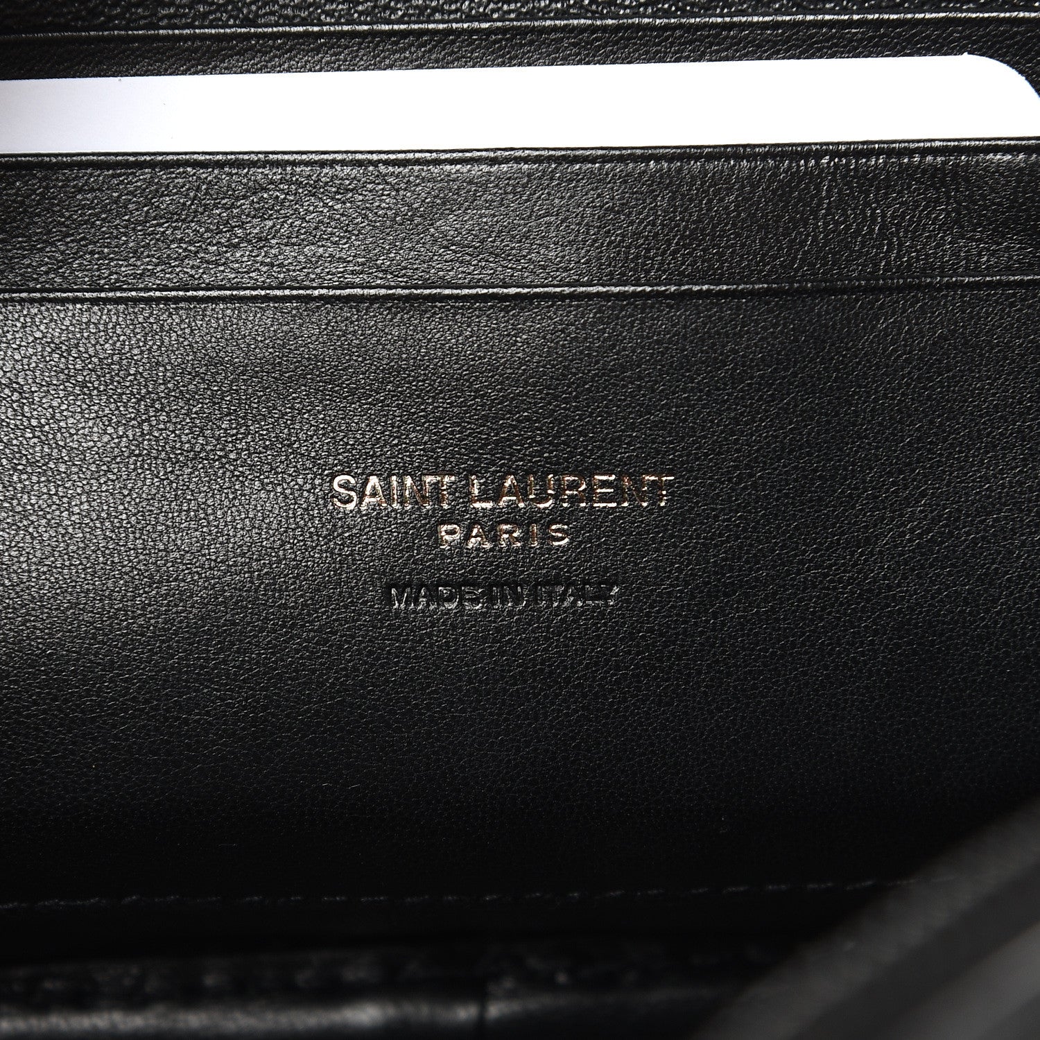 Saint Laurent Calfskin Tiger Burnout Monogram Lou Camera Bag Black 6 of 10