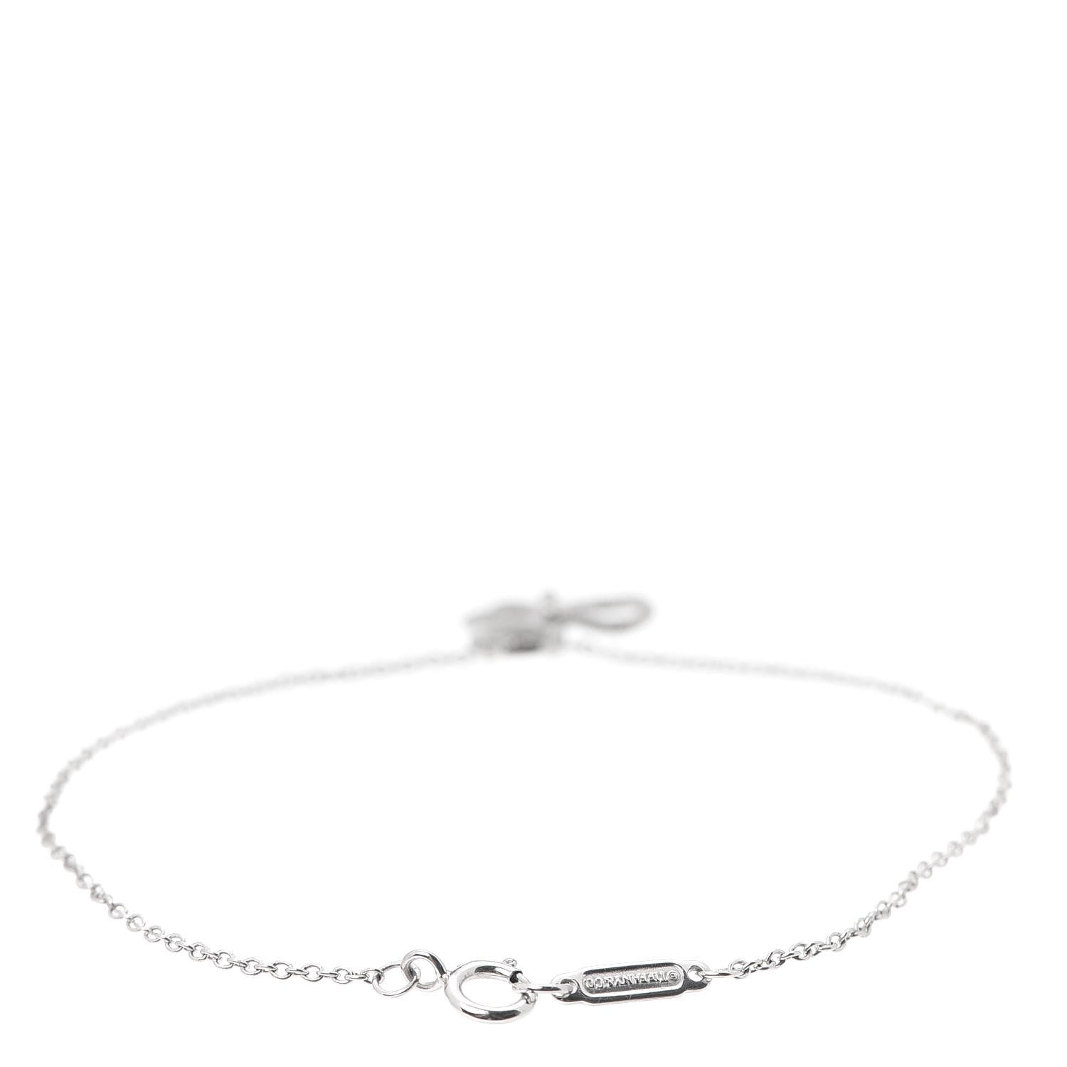 Tiffany Platinum Diamond Paper Flowers Open Flower Bracelet 3 of 6
