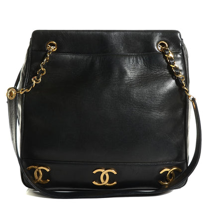 Chanel Lambskin CC Shoulder Bag Black 1 of 8