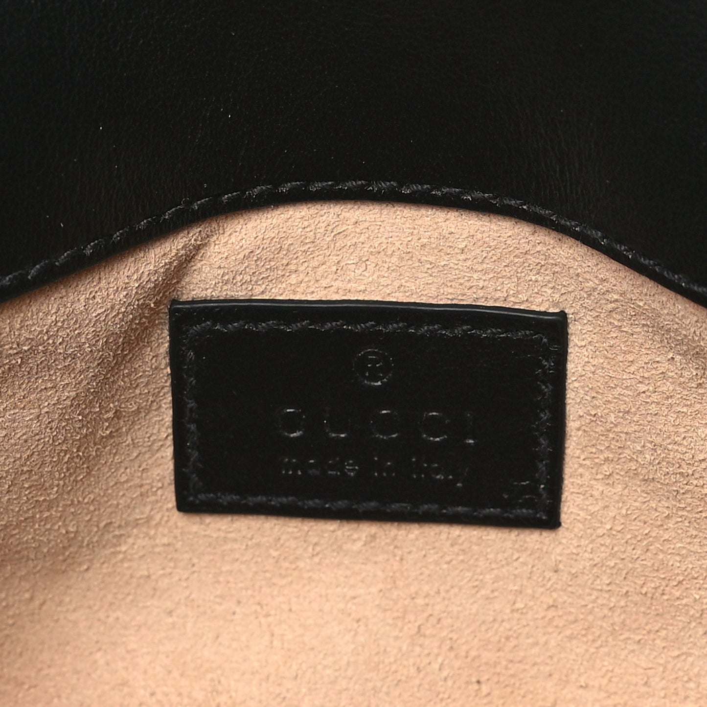 Calfskin Matelasse Monochrome GG Marmont Chain Belt Bag Black