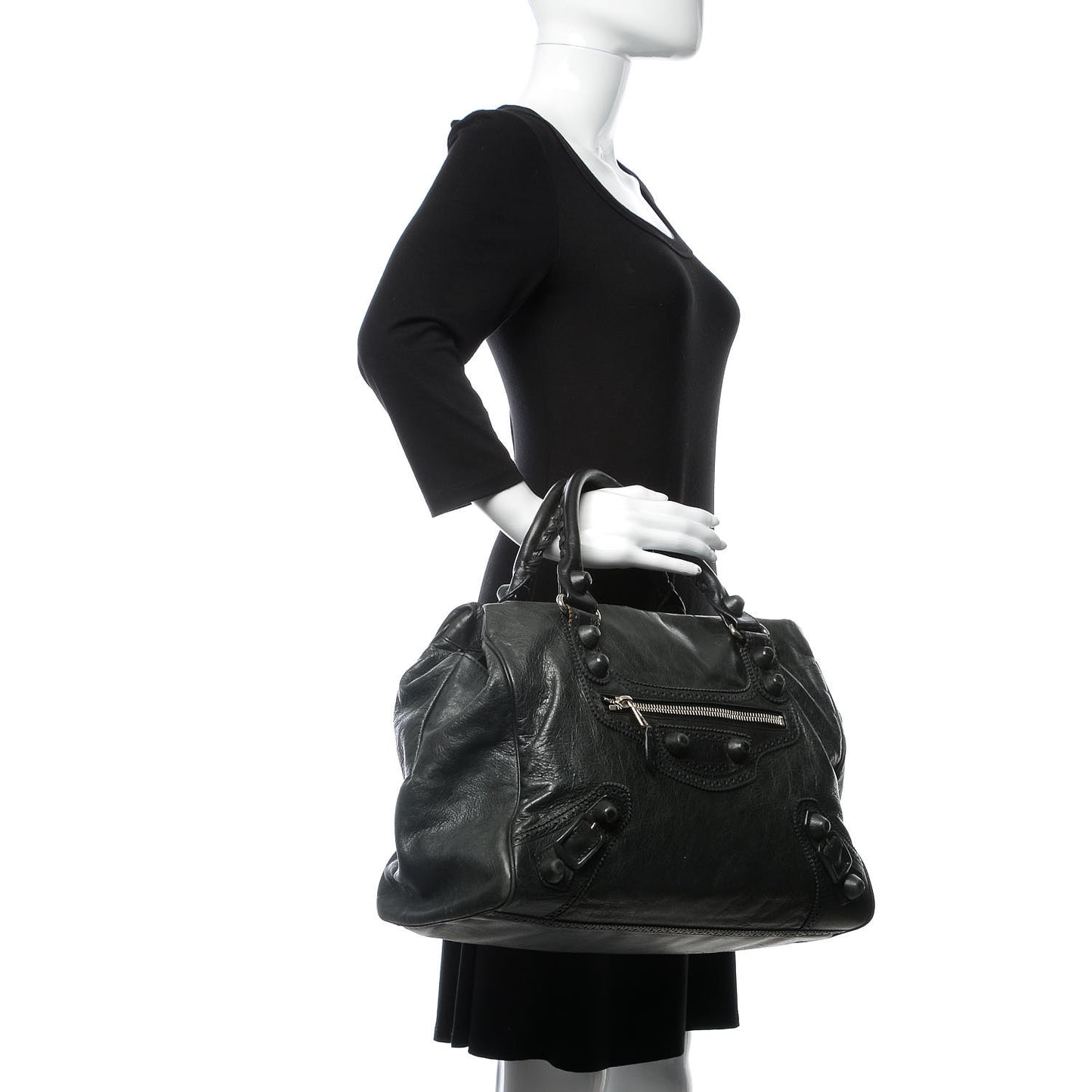 Agneau Giant Brogues Hardware Mid Day Black