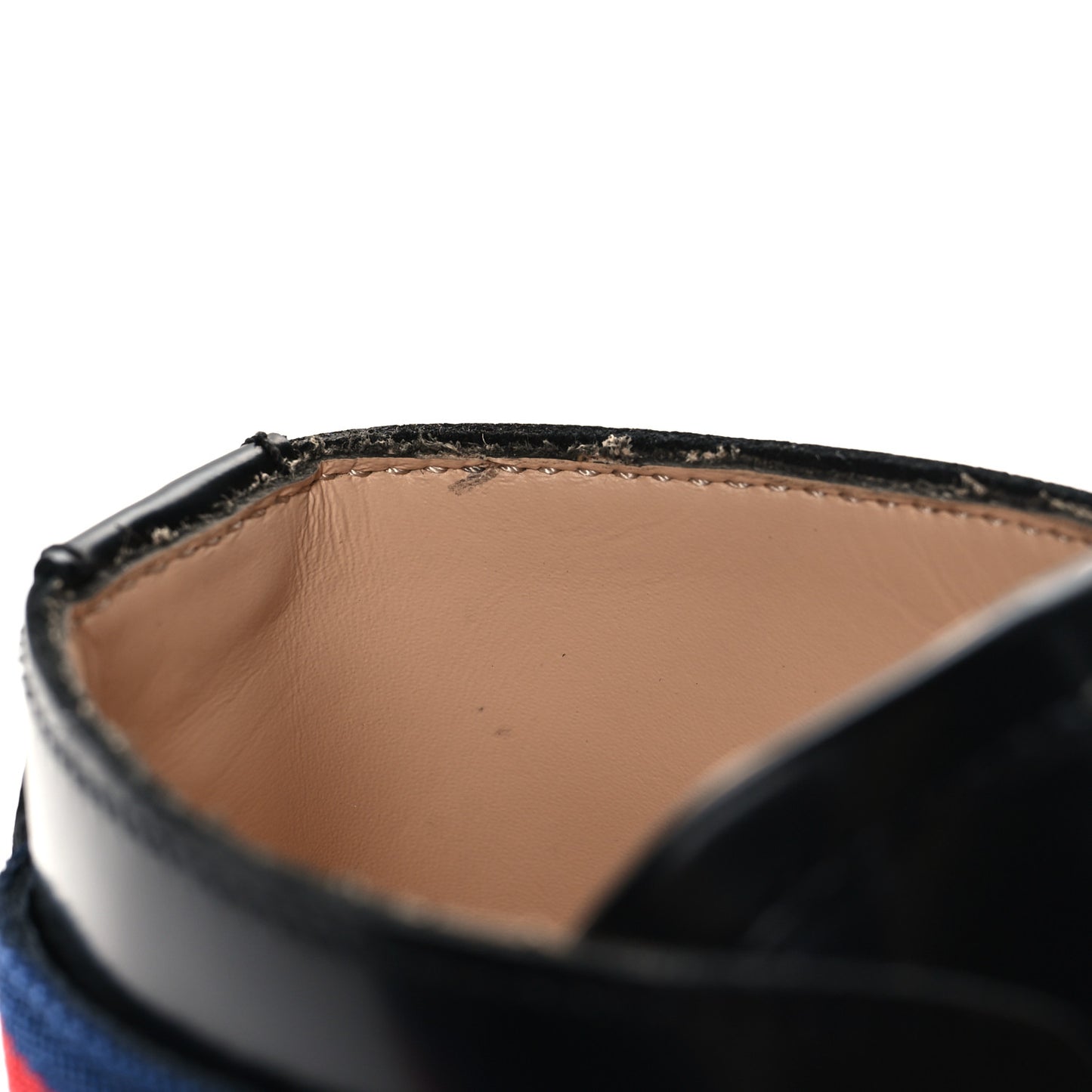 Calfskin Sylvie Web Lace Up Combat Boots 35 Black