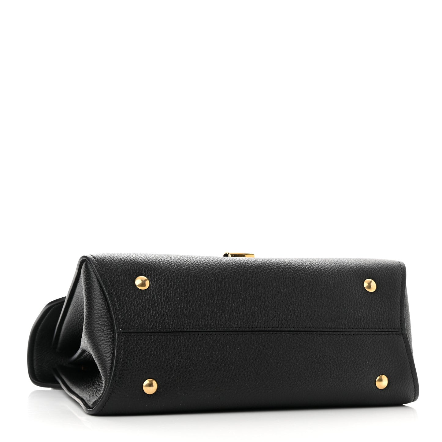Calfskin Small Margot Top Handle Satchel Black