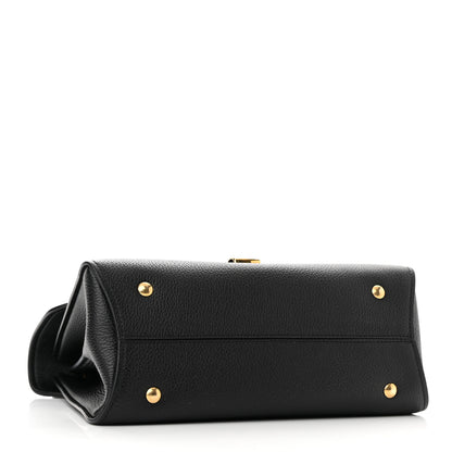 Salvatore Ferragamo Calfskin Small Margot Top Handle Satchel Black 7 of 10