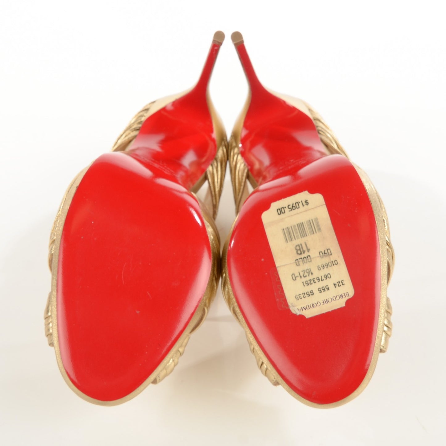Metallic Nappa Kashou 120 Sandals 41 Light Gold