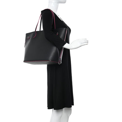 Louis Vuitton Epi Neverfull MM Black Hot Pink 2 of 13